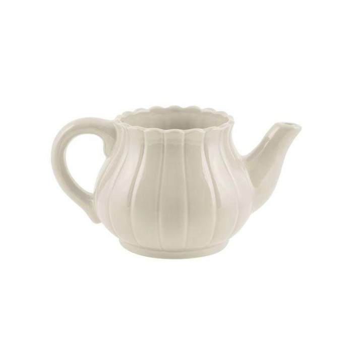 TEIERA CERAMICA GRANDE AVORIO H.13